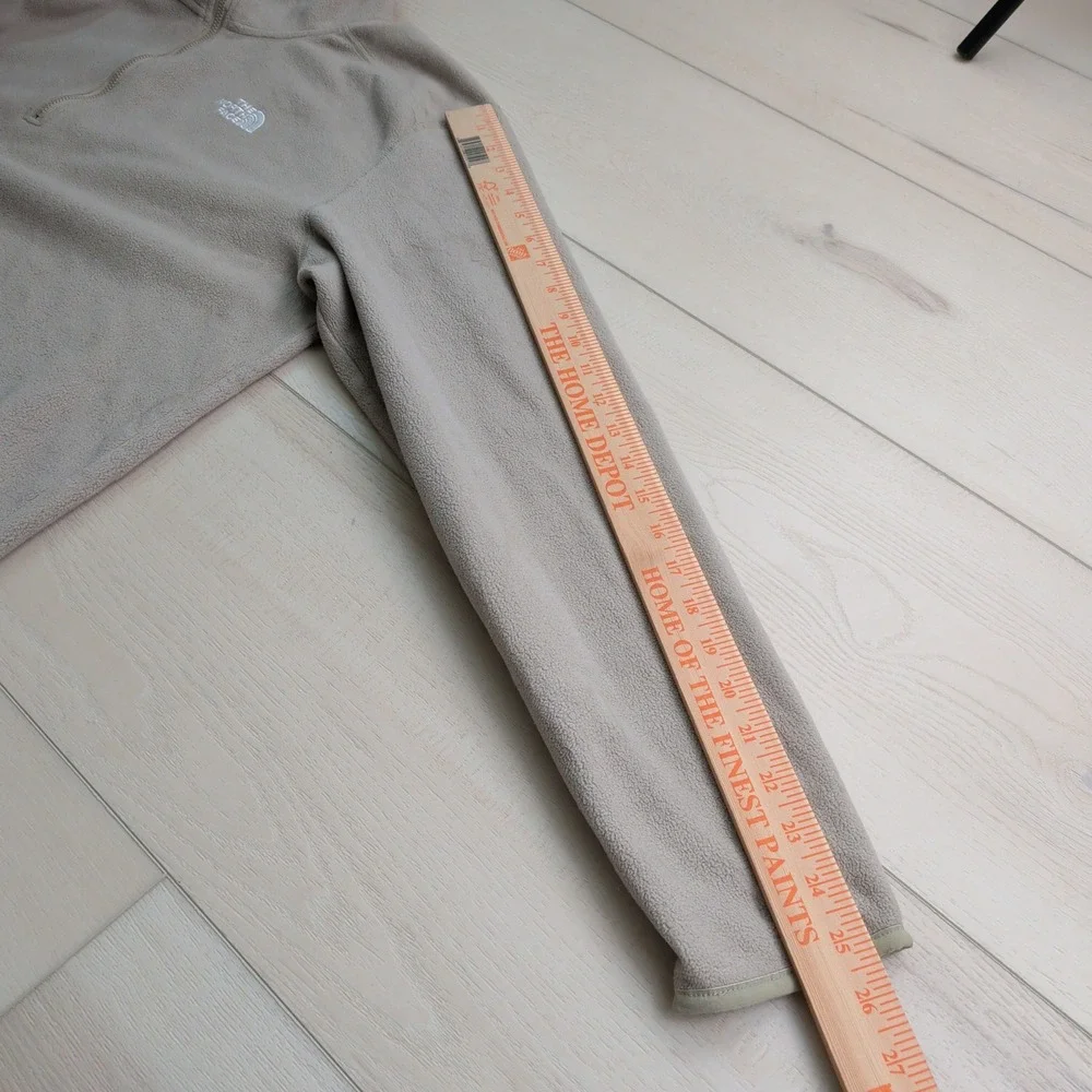 The North Face TKA 100 Glacier Quarter Zip Mens XL Fleece Pullover Tan